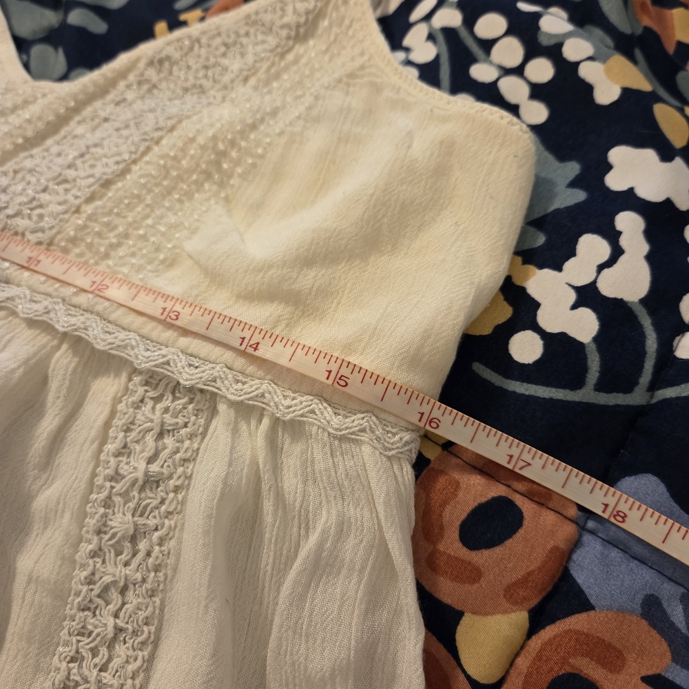 American Eagle Outfitters Lace And Silver Babydoll Tank - Picture 8 of 15